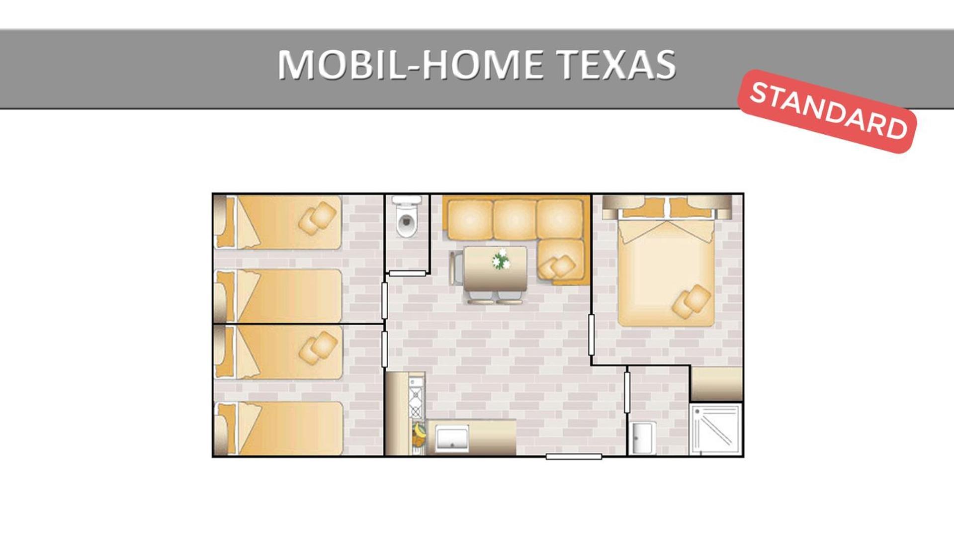 Three-Bedroom Texas Mobil Home 6-8 Personnes