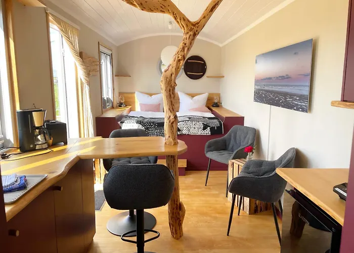 Schäferwagen Tiny House auf dem Friesenhof