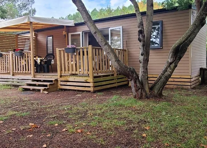 Mobilhome 6 Personnes Climatisation, Tv, Lave-Vaisselle, 2 Salle De Bain, 3 Chambres Au Camping Les Vignes A Lit-Et-Mixe Dans Les Landes Avec Piscine,