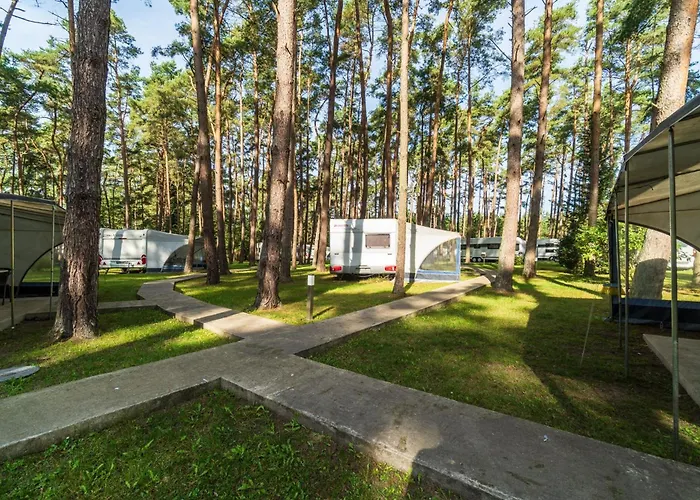 Urlaub im Wohnwagen mitten im Wald